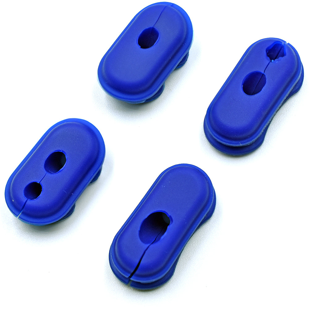 Blue Rubber Cable Cover Cap Set
